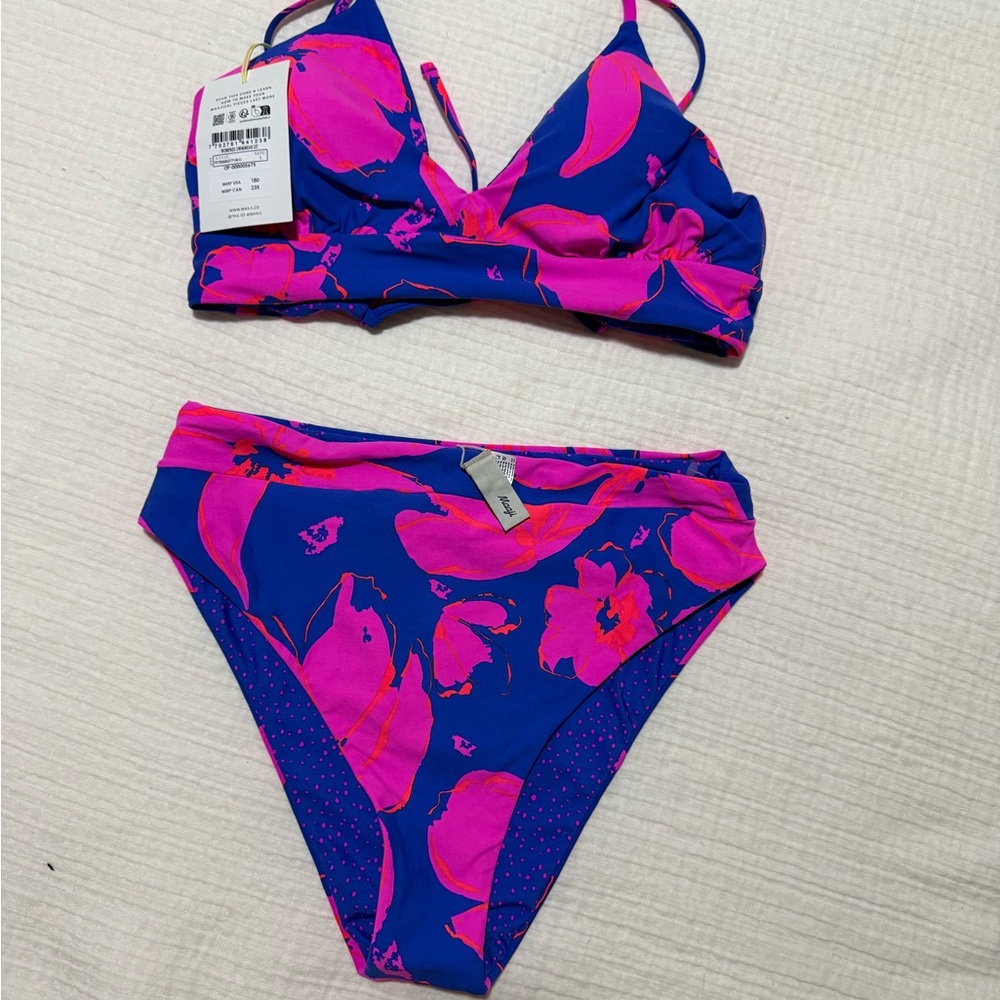 Maaji Reversible High Waisted Bikini Set. NWT $180